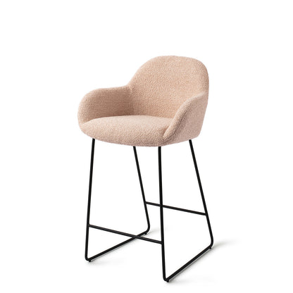 Jesper Home Kushi Flax Relax Barkruk (L) - Counter Slide Black - KwaliteitWonen.nl