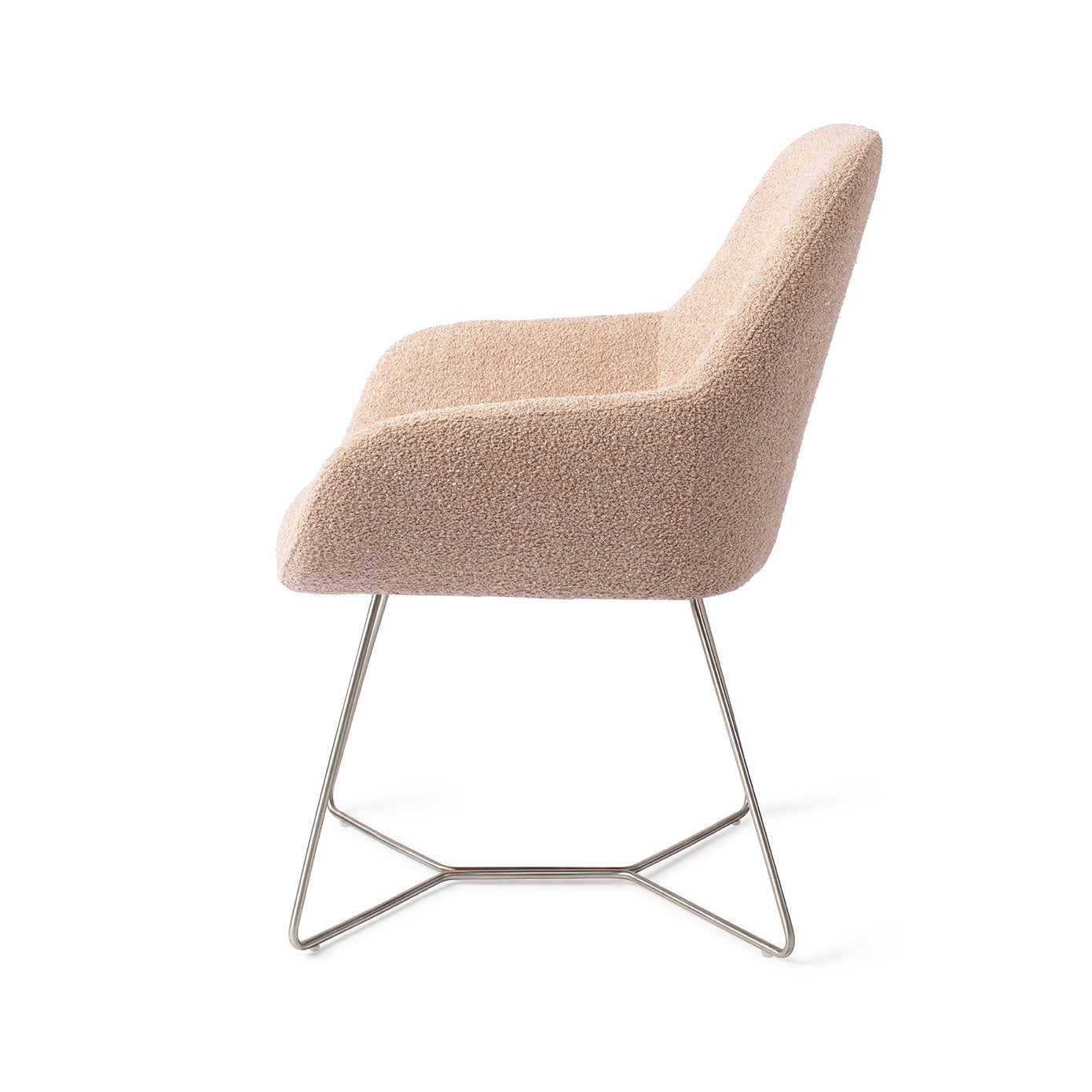 Jesper Home Kushi Flax Relax Eetkamerstoel - Beehive Steel - KwaliteitWonen.nl