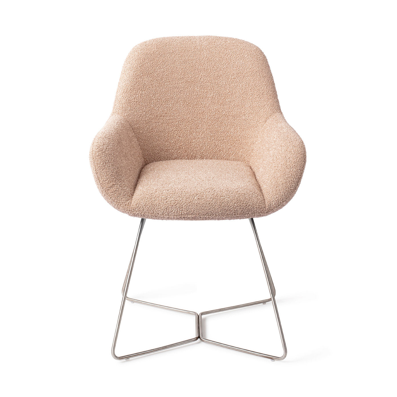 Jesper Home Kushi Flax Relax Eetkamerstoel - Beehive Steel - KwaliteitWonen.nl