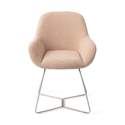 Jesper Home Kushi Flax Relax Eetkamerstoel - Beehive Steel - KwaliteitWonen.nl