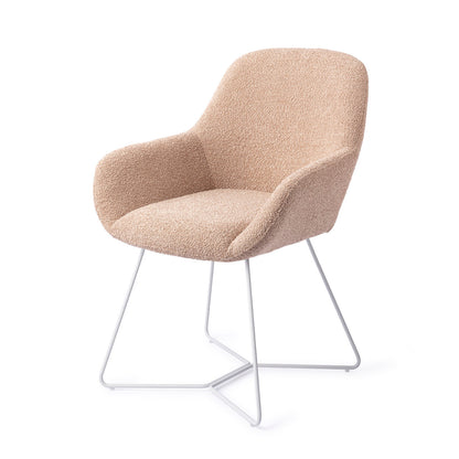 Jesper Home Kushi Flax Relax Eetkamerstoel - Beehive White - KwaliteitWonen.nl