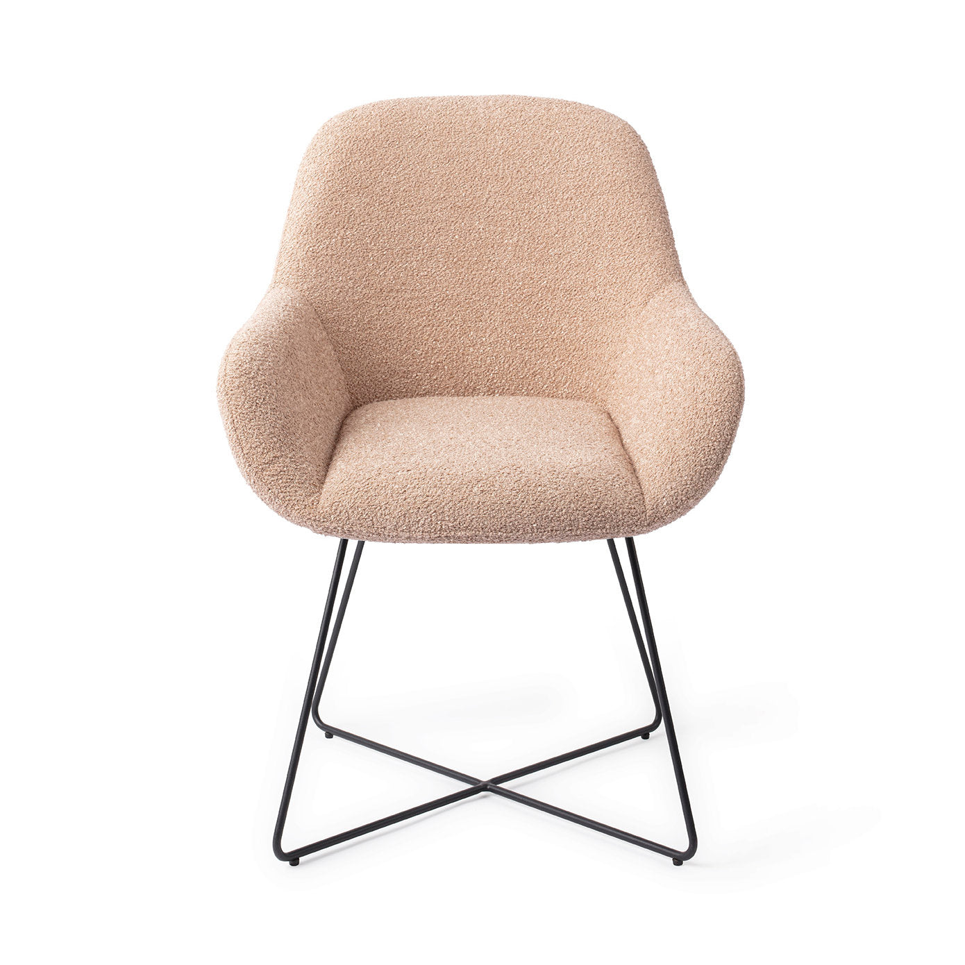 Jesper Home Kushi Flax Relax Eetkamerstoel - Cross Black - KwaliteitWonen.nl
