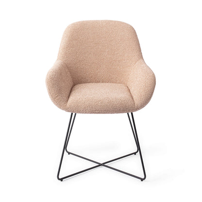 Jesper Home Kushi Flax Relax Eetkamerstoel - Cross Black - KwaliteitWonen.nl