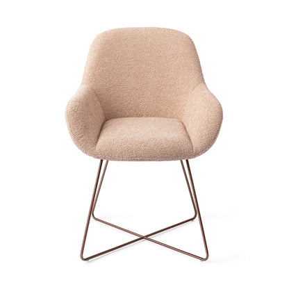 Jesper Home Kushi Flax Relax Eetkamerstoel - Cross Rose - KwaliteitWonen.nl