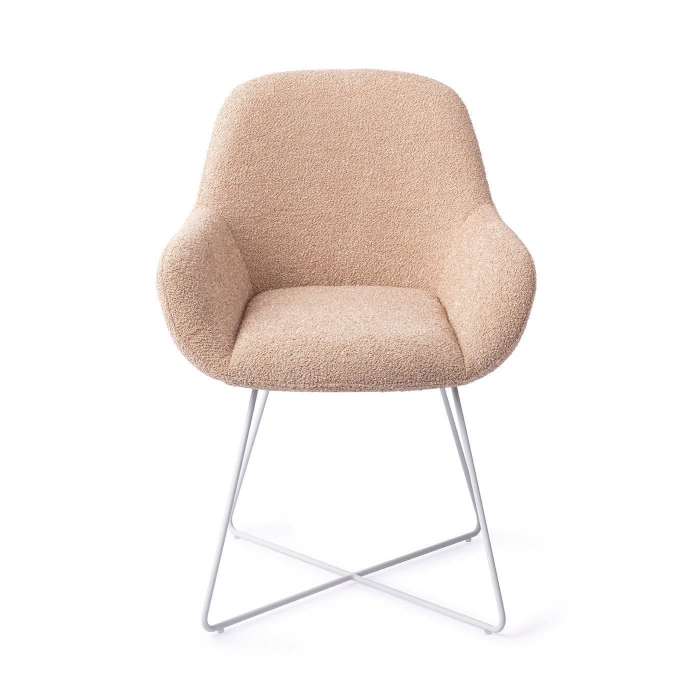 Jesper Home Kushi Flax Relax Eetkamerstoel - Cross White - KwaliteitWonen.nl