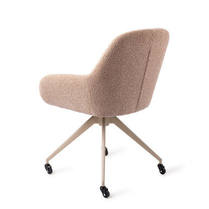 Jesper Home Kushi Flax Relax Eetkamerstoel - Glide Beige - KwaliteitWonen.nl