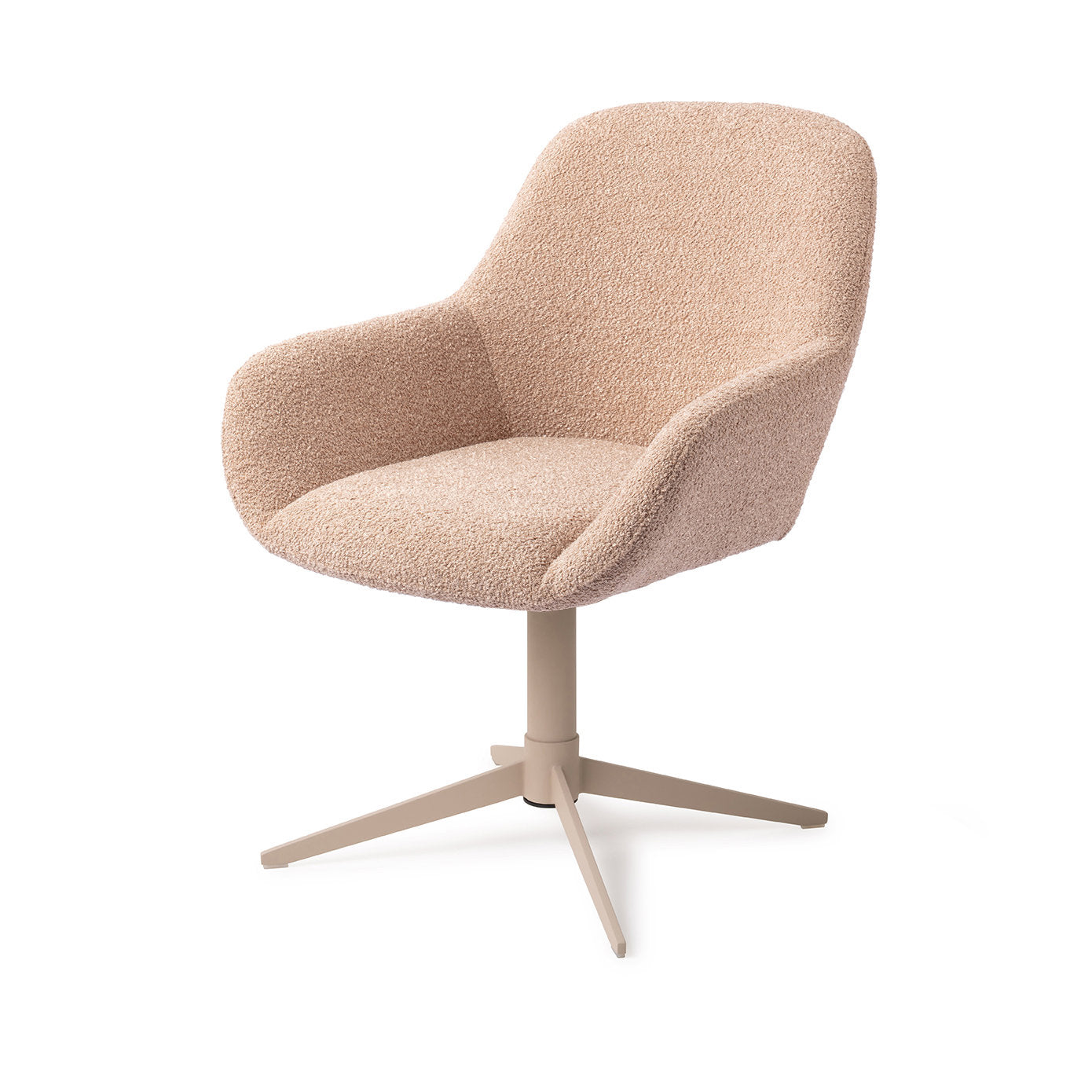 Jesper Home Kushi Flax Relax Eetkamerstoel - Quad Beige - KwaliteitWonen.nl