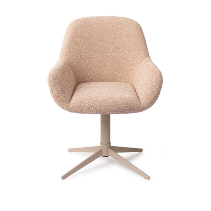 Jesper Home Kushi Flax Relax Eetkamerstoel - Quad Beige - KwaliteitWonen.nl