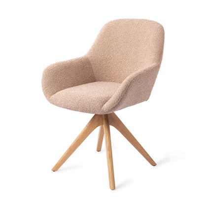 Jesper Home Kushi Flax Relax Eetkamerstoel - Revolve Oak Natural - KwaliteitWonen.nl