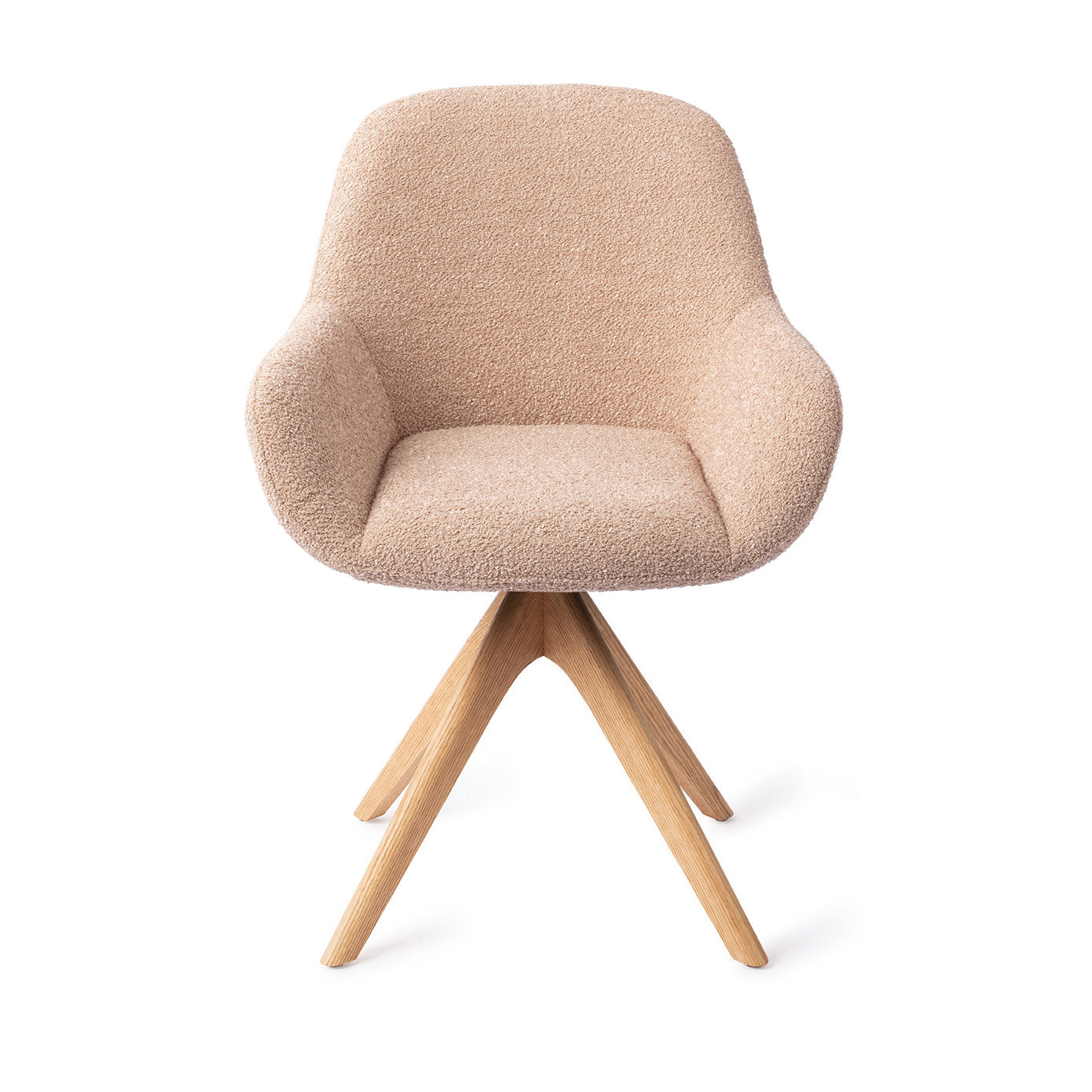 Jesper Home Kushi Flax Relax Eetkamerstoel - Revolve Oak Natural - KwaliteitWonen.nl
