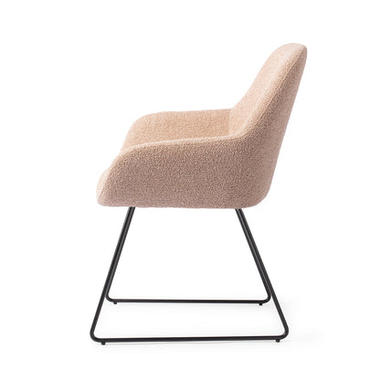 Jesper Home Kushi Flax Relax Eetkamerstoel - Slide Black - KwaliteitWonen.nl
