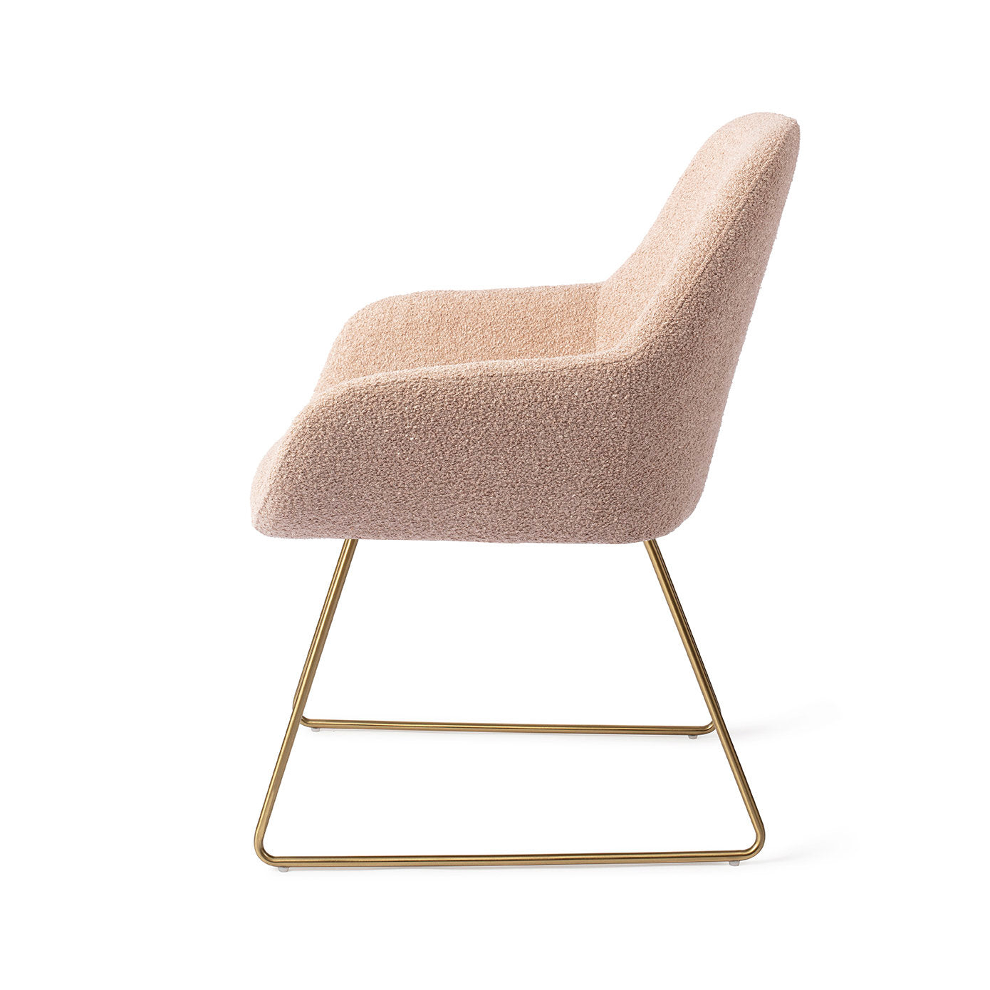 Jesper Home Kushi Flax Relax Eetkamerstoel - Slide Gold - KwaliteitWonen.nl