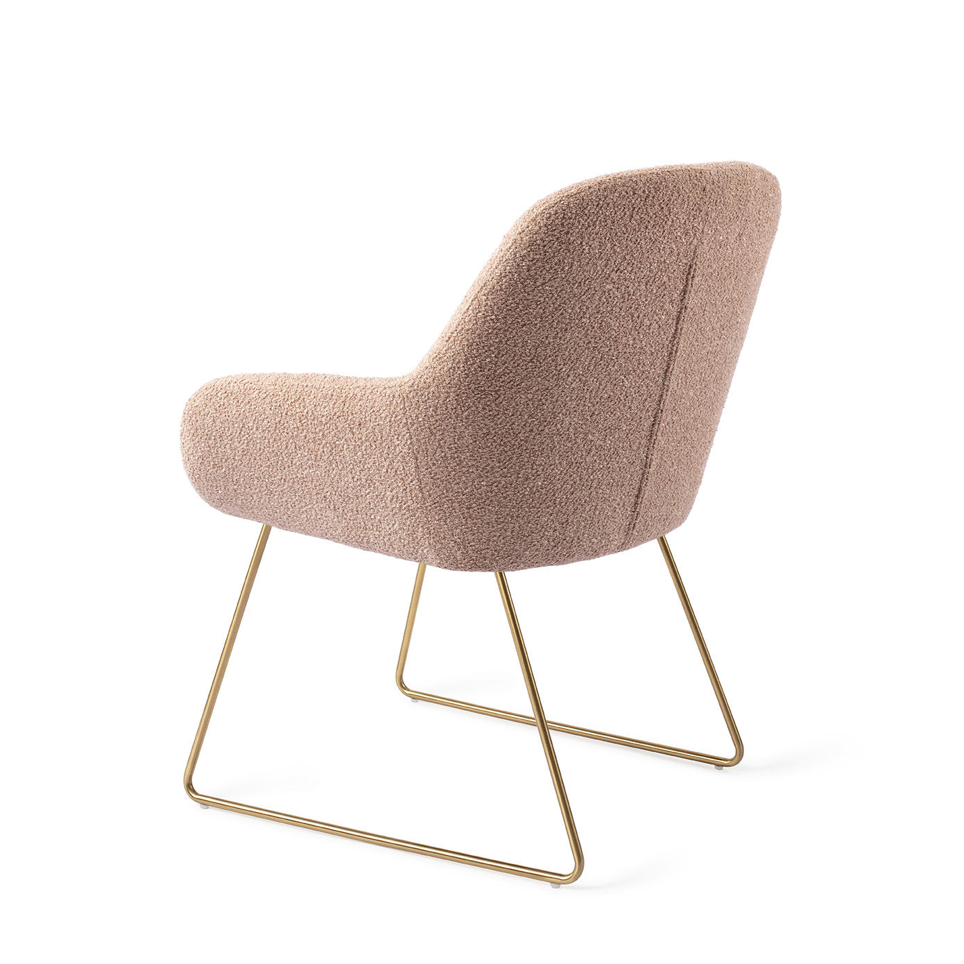 Jesper Home Kushi Flax Relax Eetkamerstoel - Slide Gold - KwaliteitWonen.nl