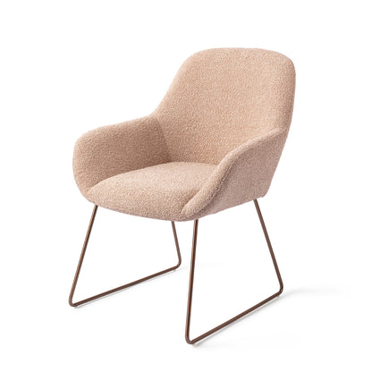 Jesper Home Kushi Flax Relax Eetkamerstoel - Slide Rose - KwaliteitWonen.nl