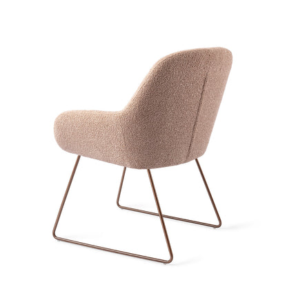 Jesper Home Kushi Flax Relax Eetkamerstoel - Slide Rose - KwaliteitWonen.nl