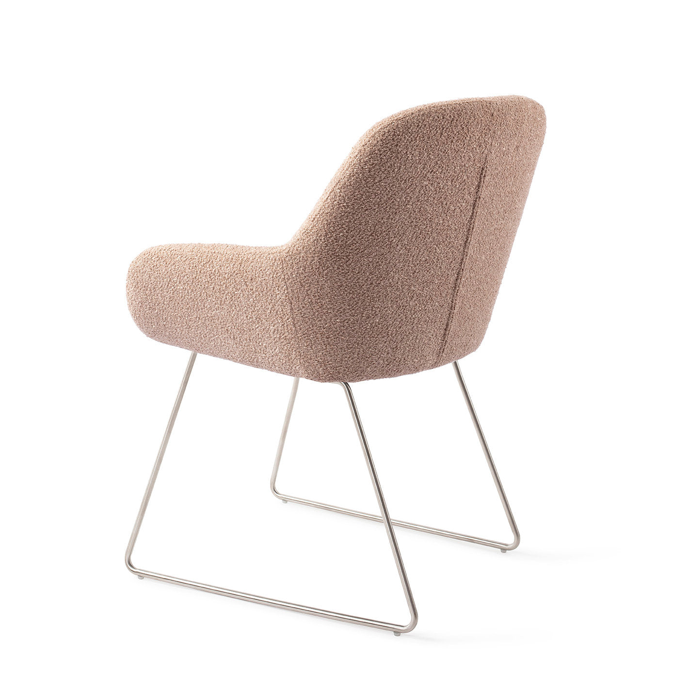 Jesper Home Kushi Flax Relax Eetkamerstoel - Slide Steel - KwaliteitWonen.nl