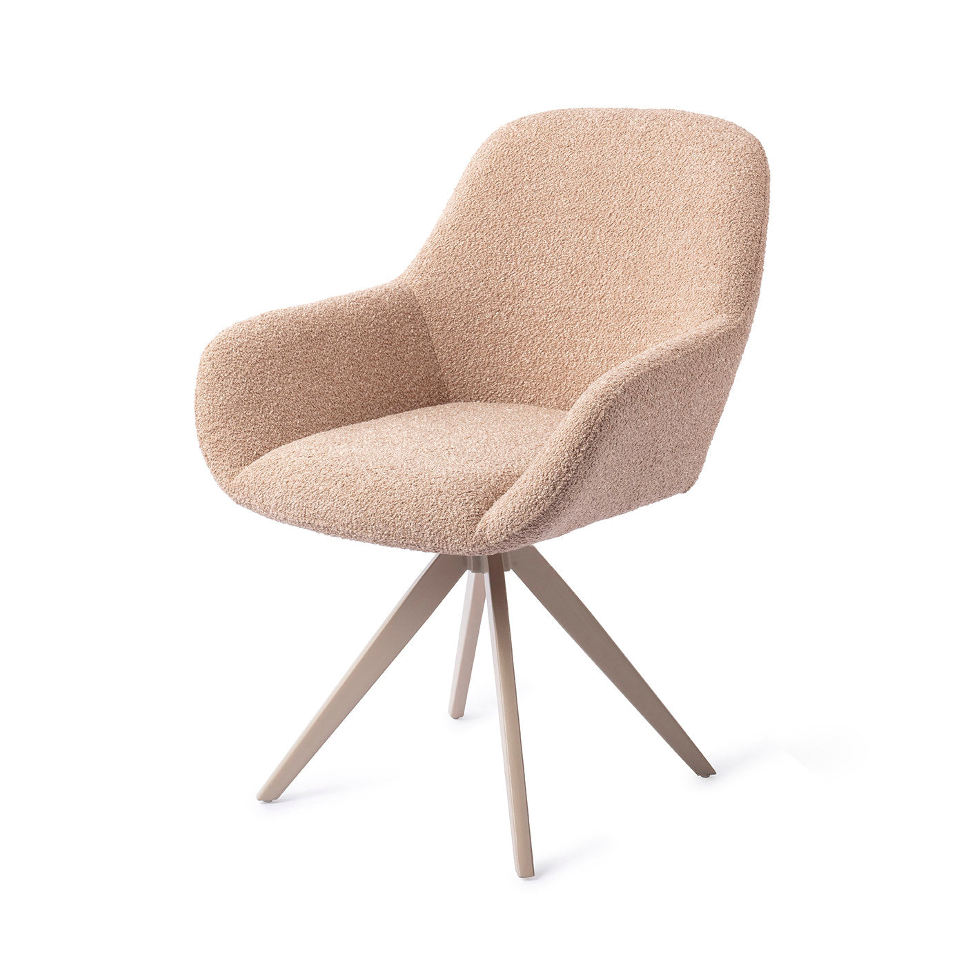 Jesper Home Kushi Flax Relax Eetkamerstoel - Turn Beige - KwaliteitWonen.nl