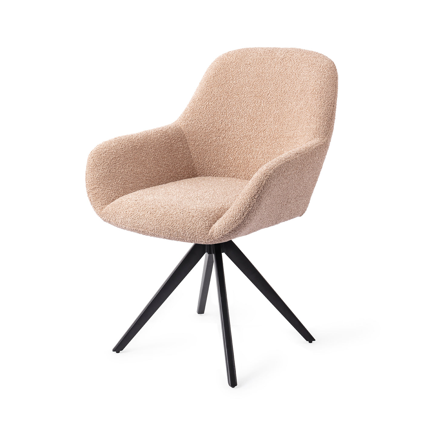 Jesper Home Kushi Flax Relax Eetkamerstoel - Turn Black - KwaliteitWonen.nl