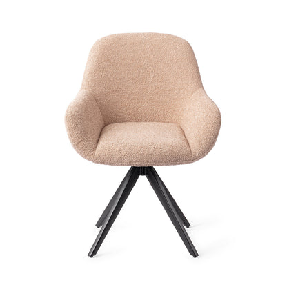 Jesper Home Kushi Flax Relax Eetkamerstoel - Turn Black - KwaliteitWonen.nl