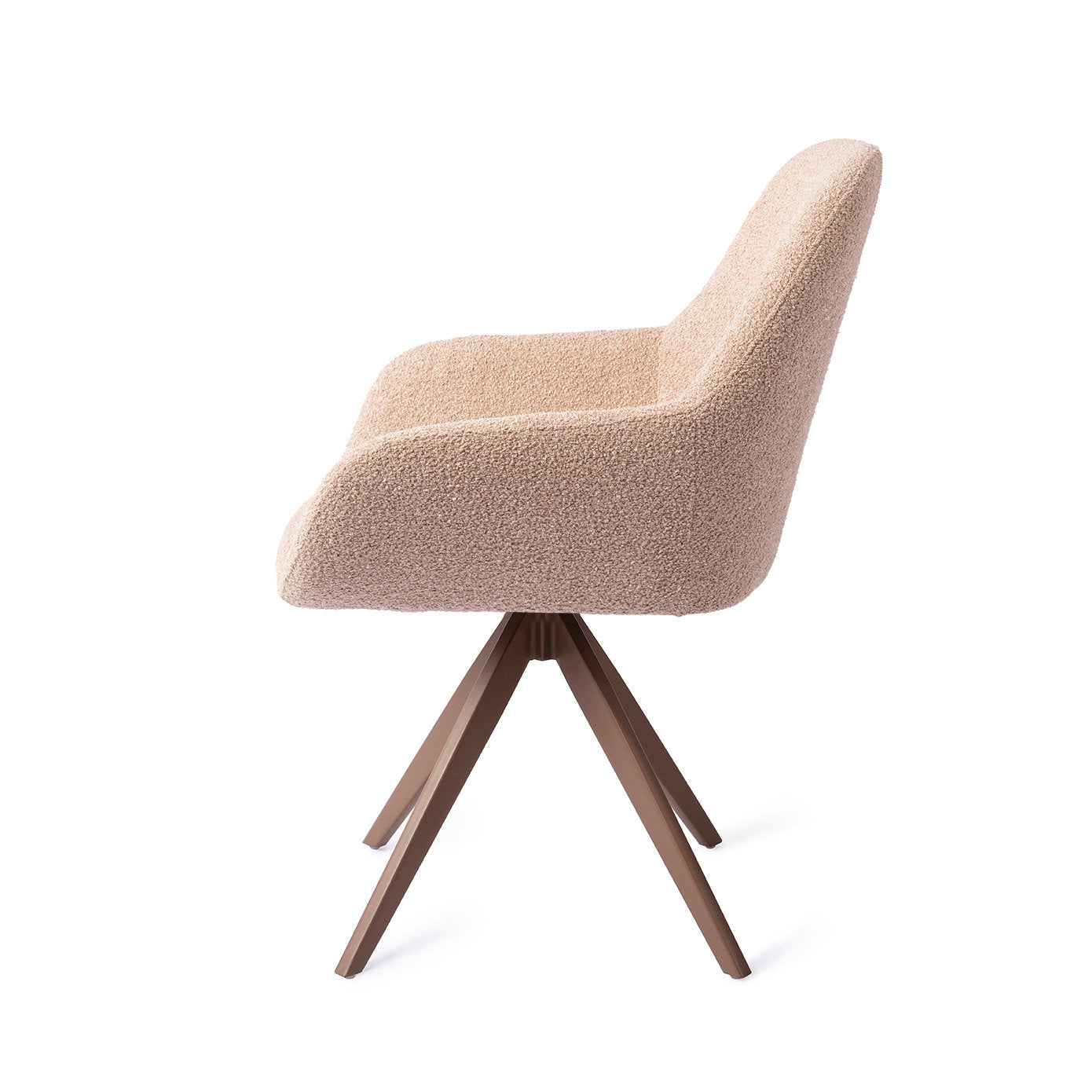 Jesper Home Kushi Flax Relax Eetkamerstoel - Turn Brown - KwaliteitWonen.nl