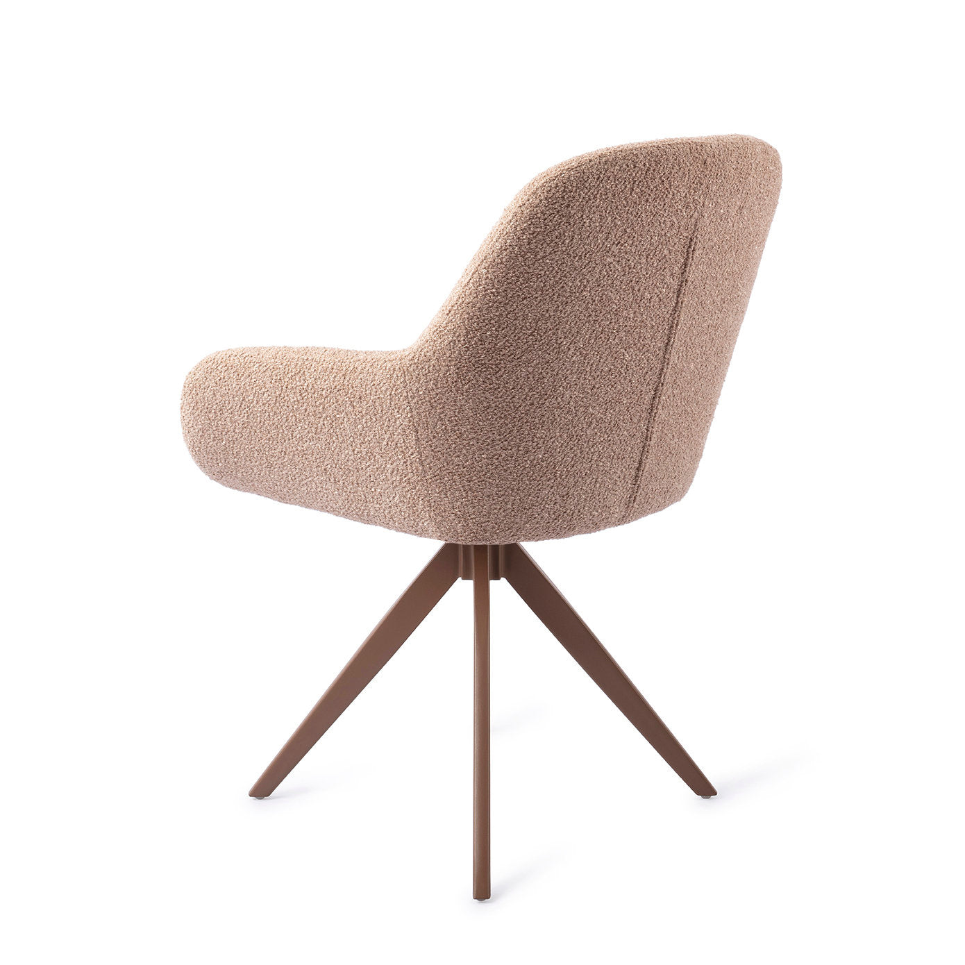 Jesper Home Kushi Flax Relax Eetkamerstoel - Turn Brown - KwaliteitWonen.nl