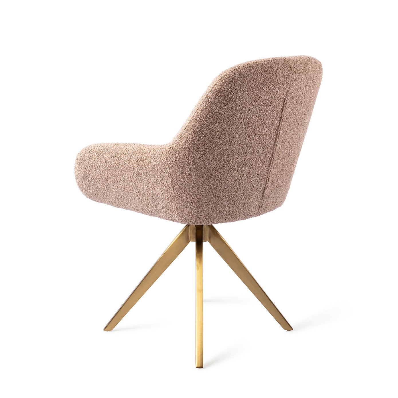 Jesper Home Kushi Flax Relax Eetkamerstoel - Turn Gold - KwaliteitWonen.nl