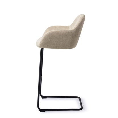 Jesper Home Kushi Ivory Ivy Barkruk - Arch Black (H) - KwaliteitWonen.nl