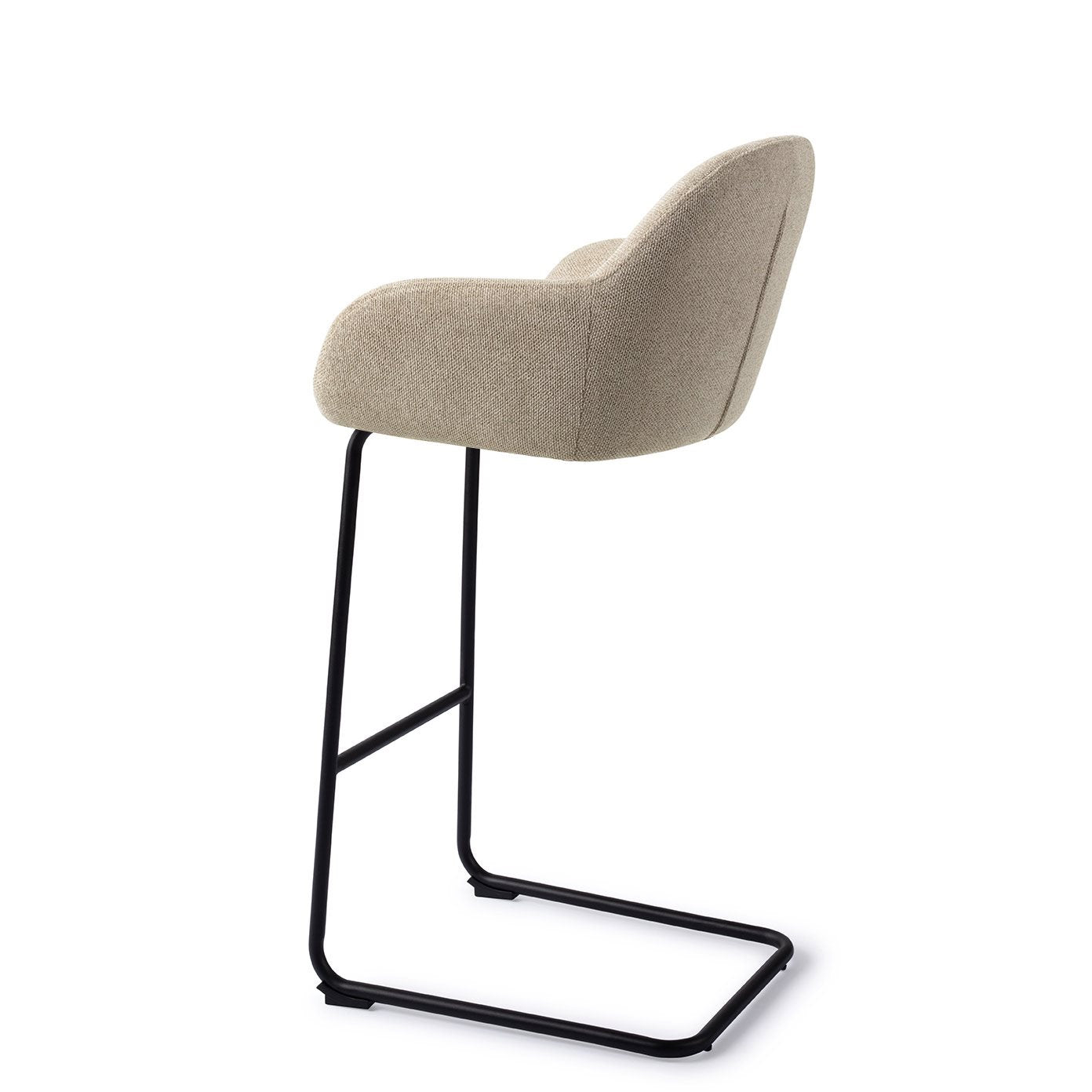 Jesper Home Kushi Ivory Ivy Barkruk - Arch Black (H) - KwaliteitWonen.nl