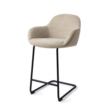 Jesper Home Kushi Ivory Ivy Barkruk - Arch Black (L) - KwaliteitWonen.nl
