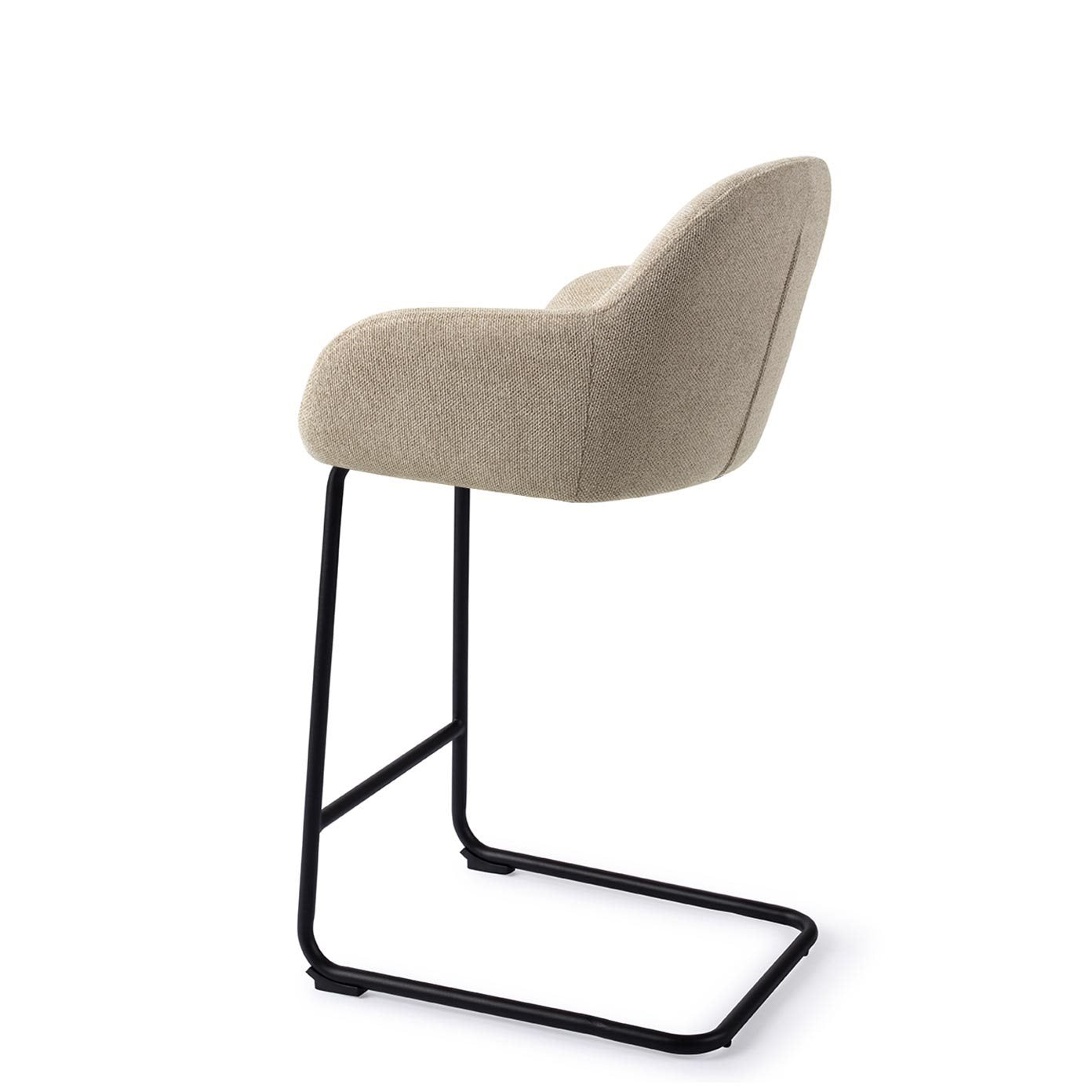 Jesper Home Kushi Ivory Ivy Barkruk - Arch Black (L) - KwaliteitWonen.nl