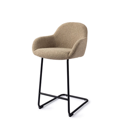 Jesper Home Kushi Moss Meadow Barkruk (L) - Counter Arch Black - KwaliteitWonen.nl
