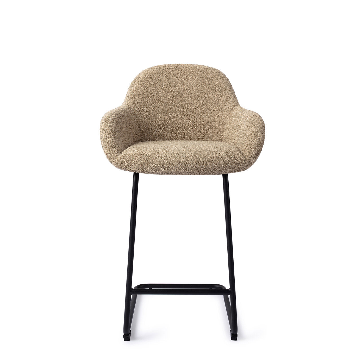 Jesper Home Kushi Moss Meadow Barkruk (L) - Counter Arch Black - KwaliteitWonen.nl