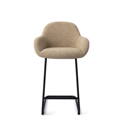 Jesper Home Kushi Moss Meadow Barkruk (L) - Counter Arch Black - KwaliteitWonen.nl