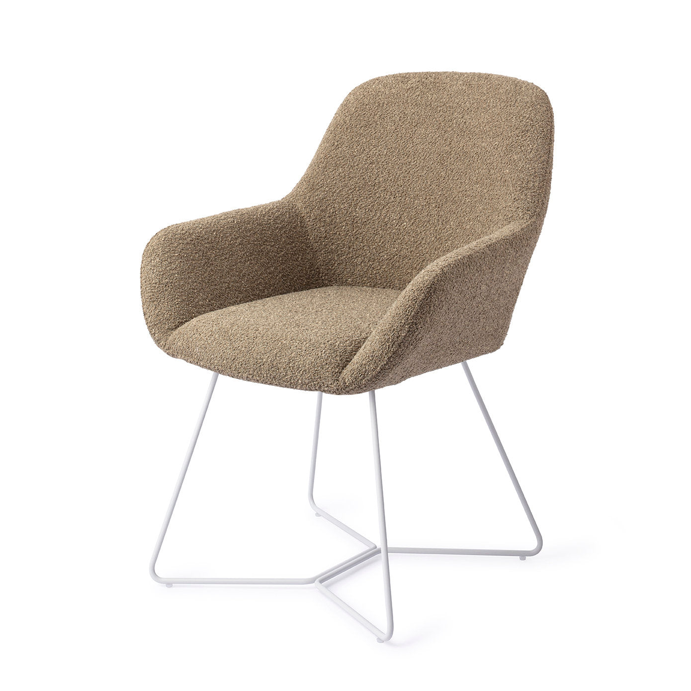 Jesper Home Kushi Moss Meadow Eetkamerstoel - Beehive White - KwaliteitWonen.nl