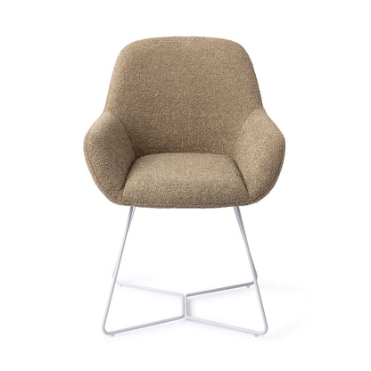 Jesper Home Kushi Moss Meadow Eetkamerstoel - Beehive White - KwaliteitWonen.nl