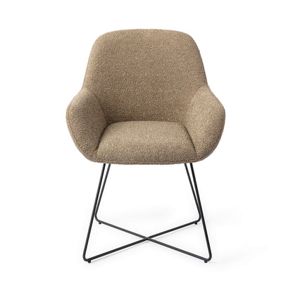 Jesper Home Kushi Moss Meadow Eetkamerstoel - Cross Black - KwaliteitWonen.nl
