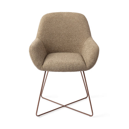 Jesper Home Kushi Moss Meadow Eetkamerstoel - Cross Rose - KwaliteitWonen.nl