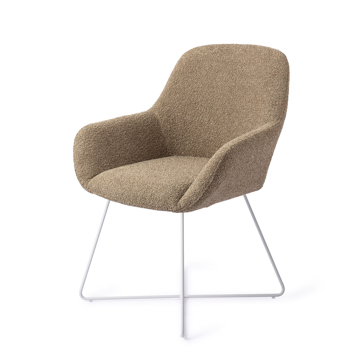 Jesper Home Kushi Moss Meadow Eetkamerstoel - Cross White - KwaliteitWonen.nl
