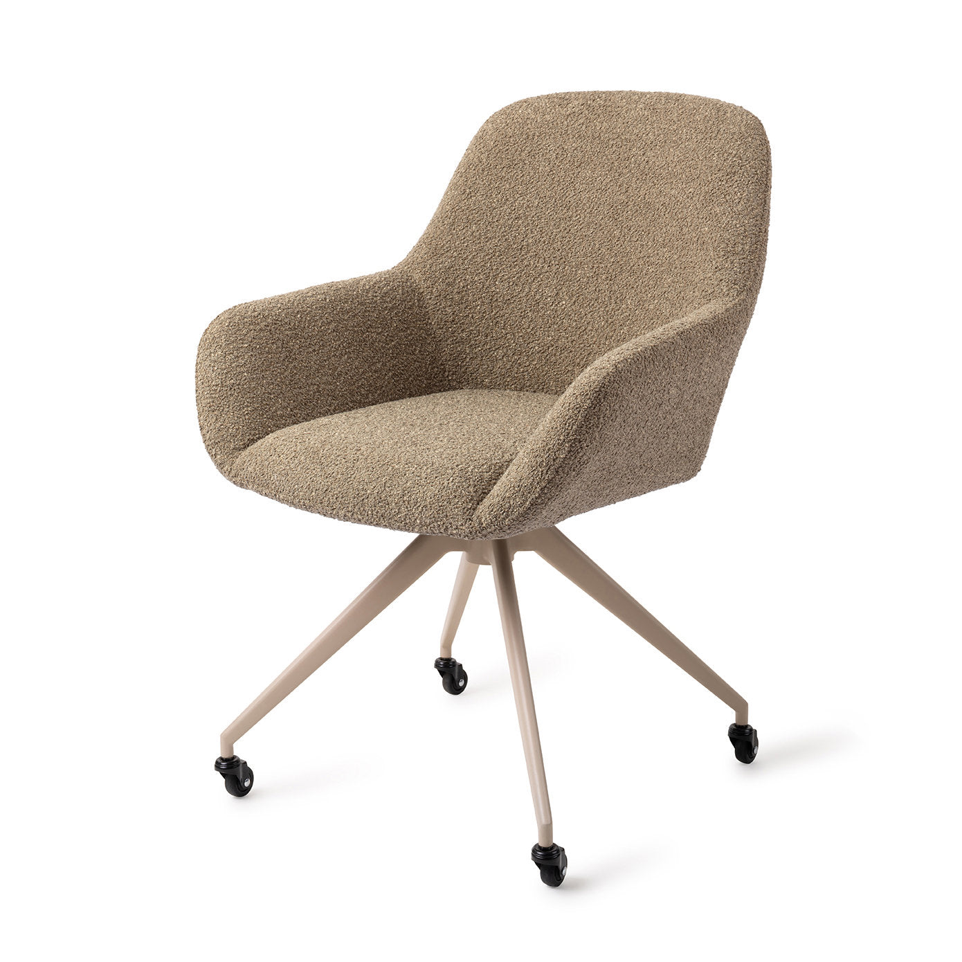 Jesper Home Kushi Moss Meadow Eetkamerstoel - Glide Beige - KwaliteitWonen.nl