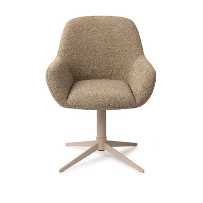 Jesper Home Kushi Moss Meadow Eetkamerstoel - Quad Beige - KwaliteitWonen.nl
