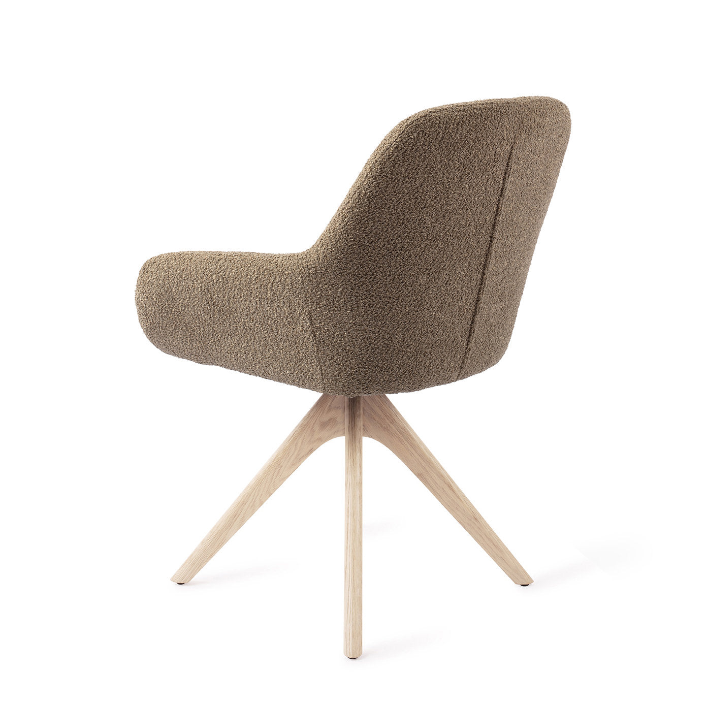 Jesper Home Kushi Moss Meadow Eetkamerstoel - Revolve Oak Bleach - KwaliteitWonen.nl