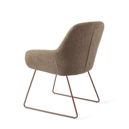 Jesper Home Kushi Moss Meadow Eetkamerstoel - Slide Rose - KwaliteitWonen.nl