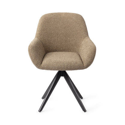 Jesper Home Kushi Moss Meadow Eetkamerstoel - Turn Black - KwaliteitWonen.nl