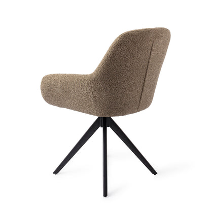 Jesper Home Kushi Moss Meadow Eetkamerstoel - Turn Black - KwaliteitWonen.nl