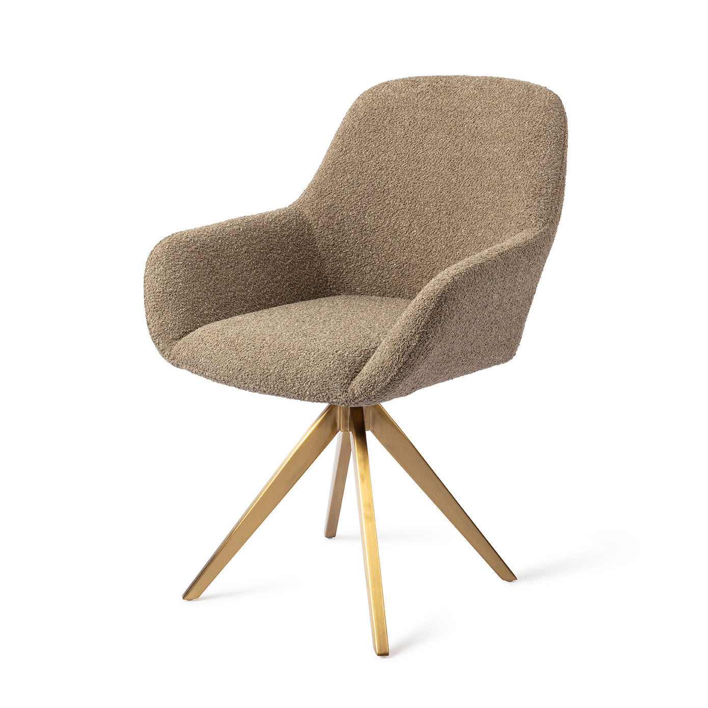 Jesper Home Kushi Moss Meadow Eetkamerstoel - Turn Gold - KwaliteitWonen.nl