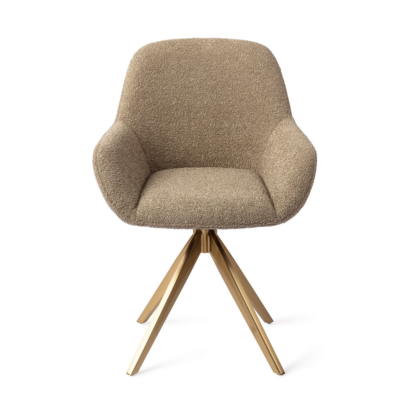 Jesper Home Kushi Moss Meadow Eetkamerstoel - Turn Gold - KwaliteitWonen.nl