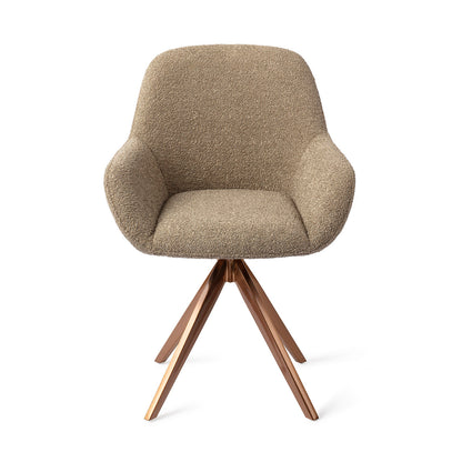 Jesper Home Kushi Moss Meadow Eetkamerstoel - Turn Rose - KwaliteitWonen.nl