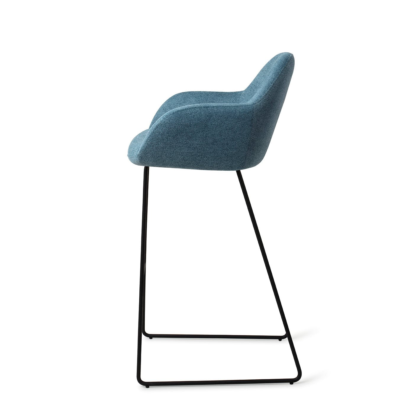 Jesper Home Kushi Ocean Eyes Barkruk - Slide Black (H) - KwaliteitWonen.nl