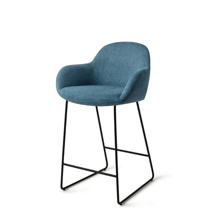 Jesper Home Kushi Ocean Eyes Barkruk - Slide Black (L) - KwaliteitWonen.nl
