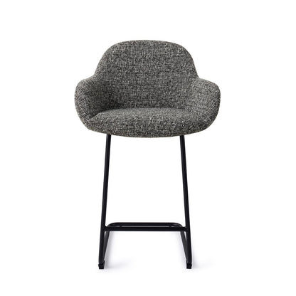 Jesper Home Kushi Skyfall Barkruk - Arch Black (L) - KwaliteitWonen.nl